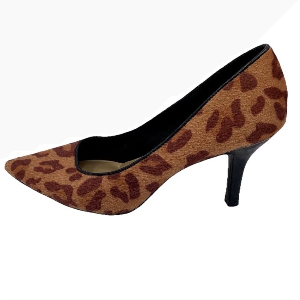 Comfort Plus Predictions Leopard Calf Hair Pointed Toe‎ Stiletto Heels Women 8.5